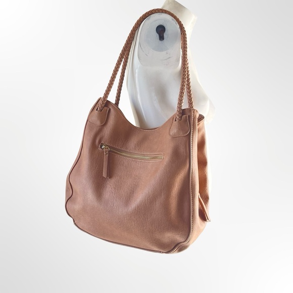 Antik Kraft Handbags - Antik Kraft Braided-Handle Shoulder Tote in Cognac